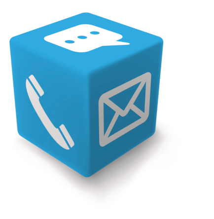 BLUE contact cube